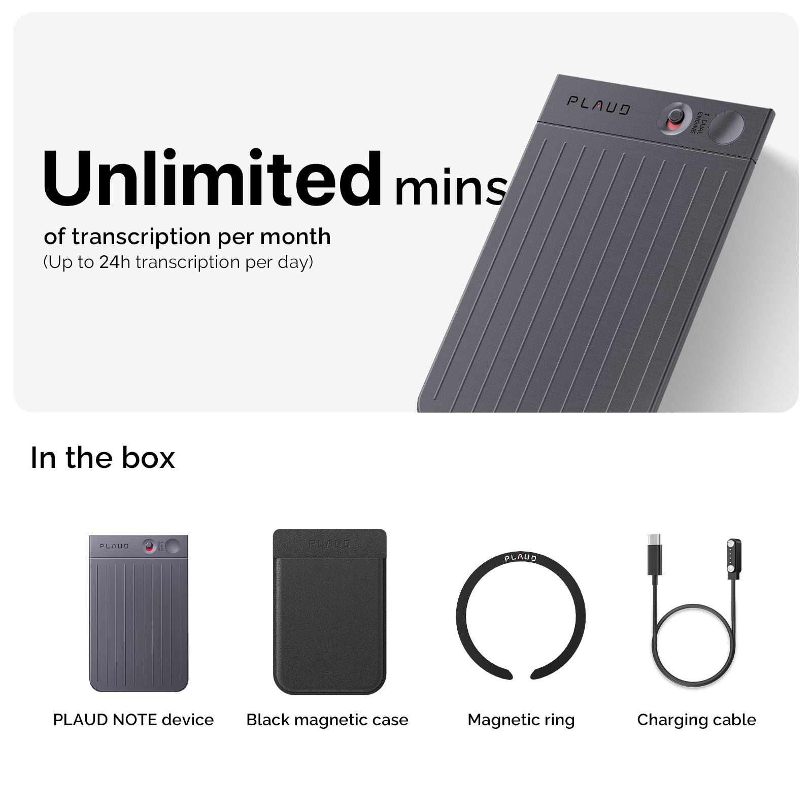PLAUD NOTE & AI Annual Unlimited Plan