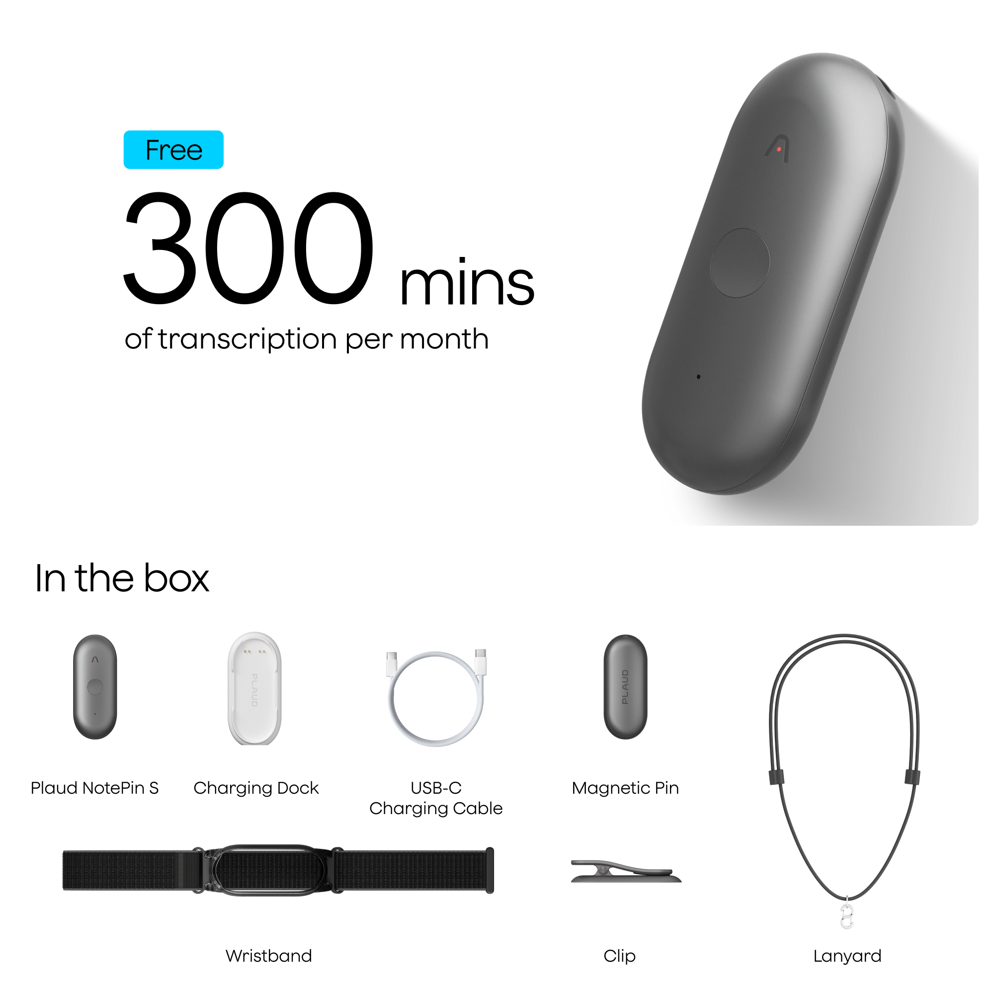 Plaud NotePin S | 3-Pack