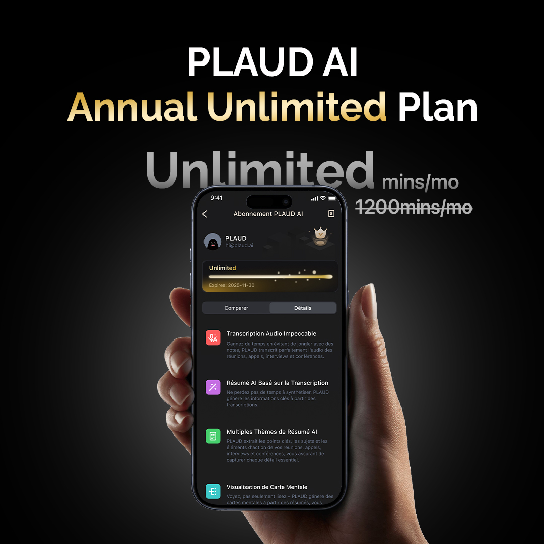 PLAUD AI Annual Unlimited Plan