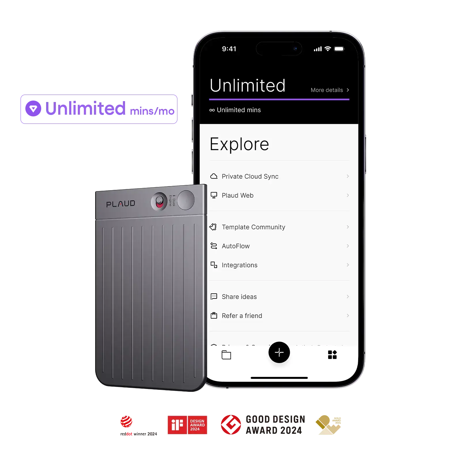 Plaud Note & AI Annual Unlimited Plan