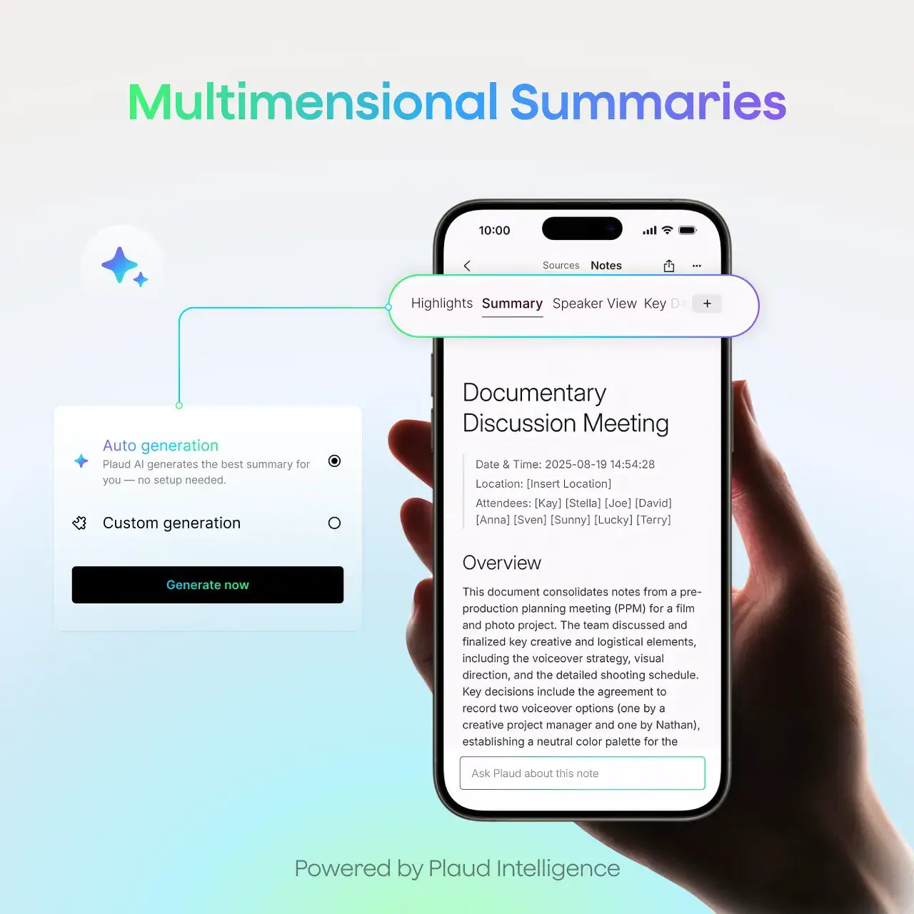 Plaud Note Pro - Advanced Al note taker
