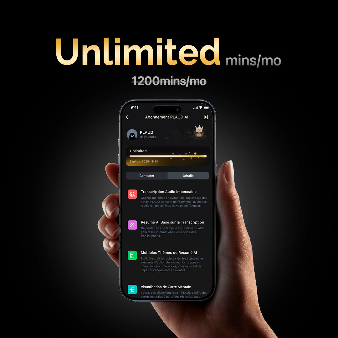 PLAUD AI Annual Unlimited Plan | 2 Pack