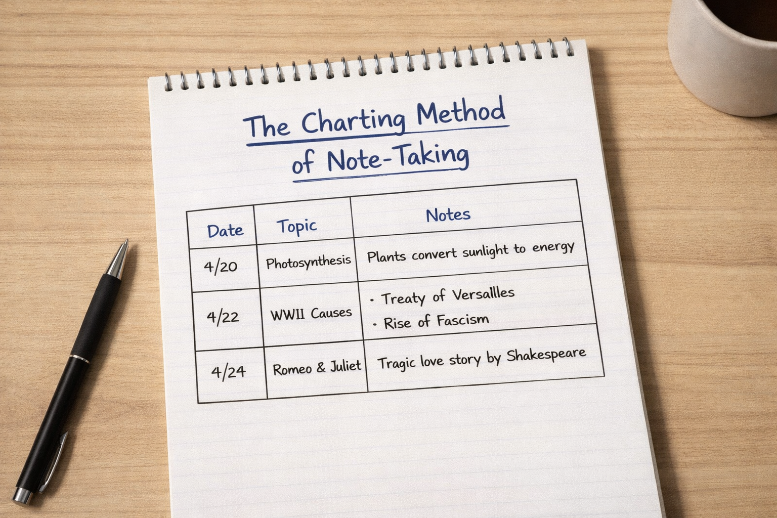 What is the Charting Note-Taking Method? Examples, Alternatives, and T