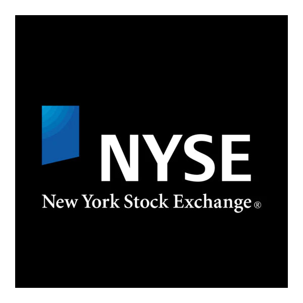 Official logo for the NYSE New York Stock Exchange.