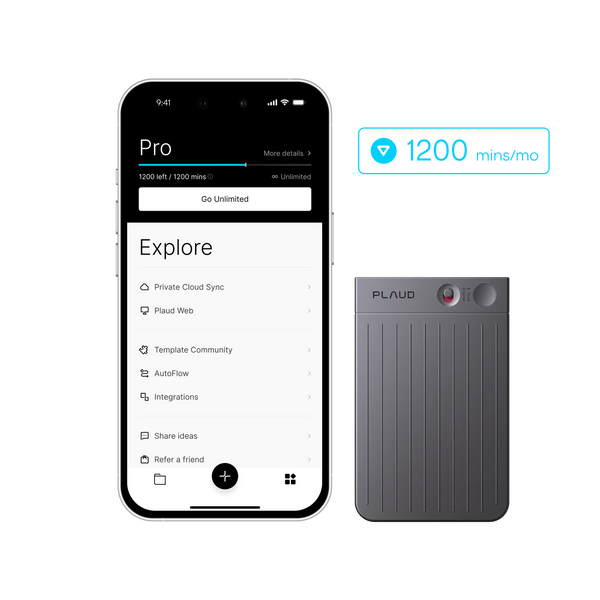 Plaud Note & AI Annual Pro Plan
