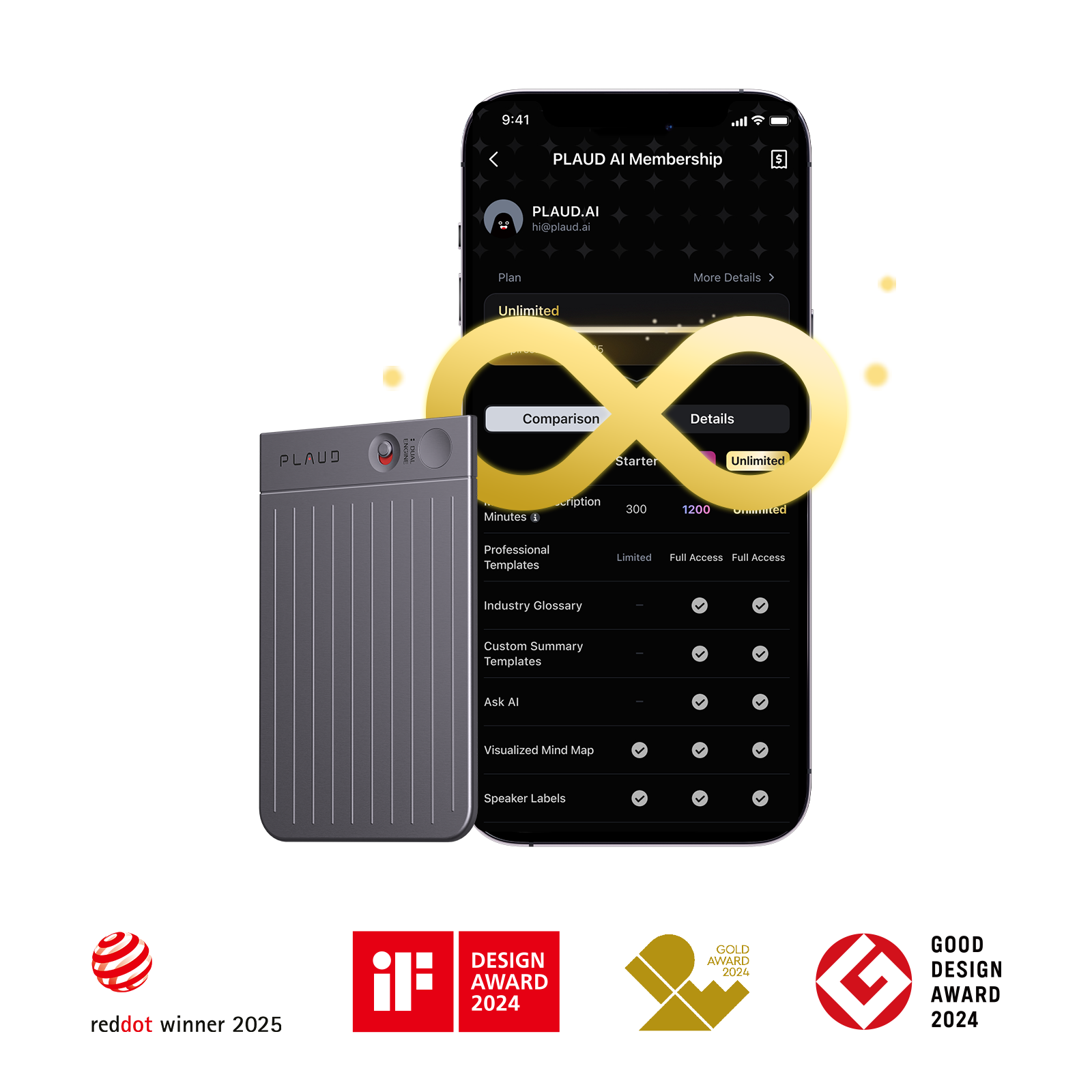 PLAUD NOTE & AI Annual Unlimited Plan
