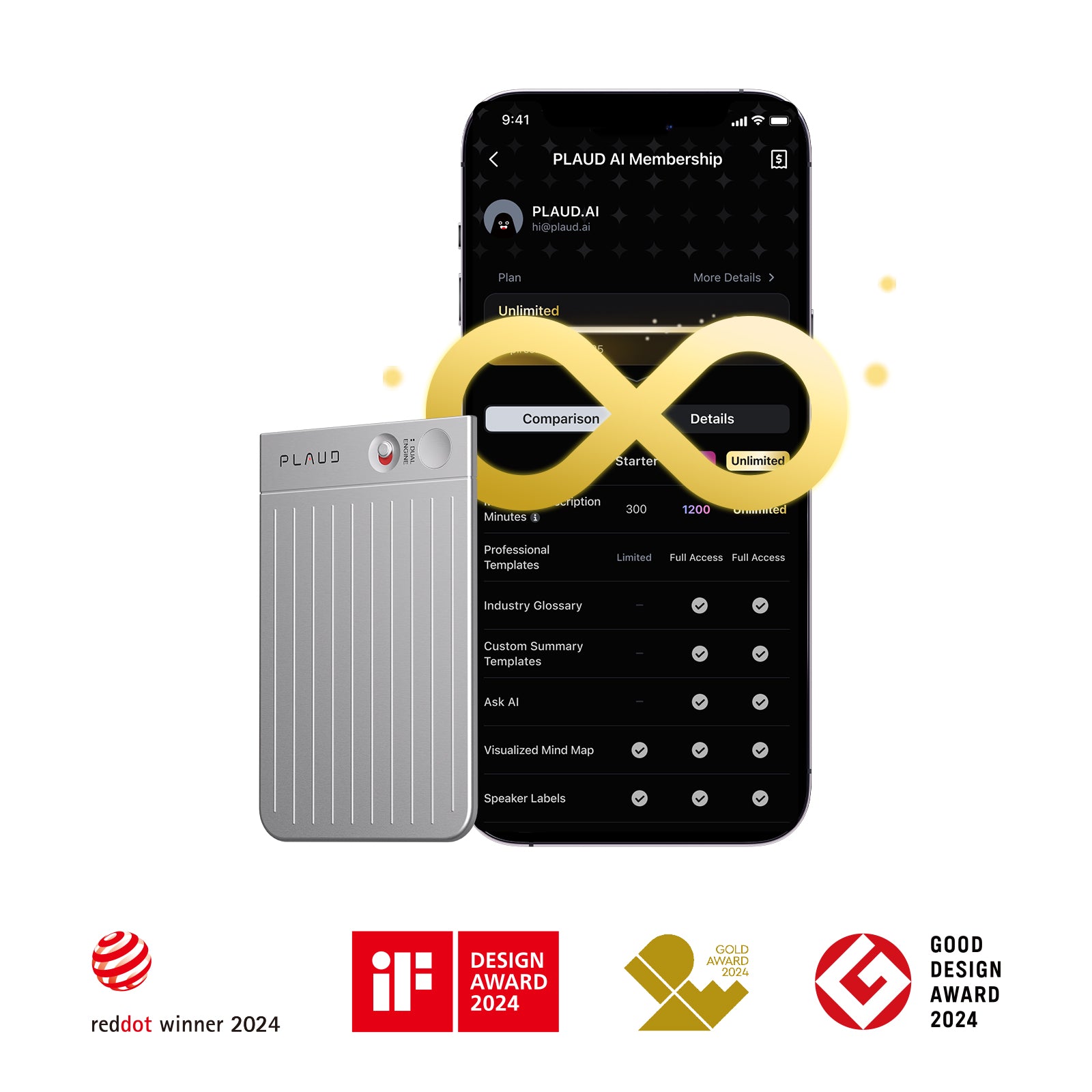 PLAUD NOTE & AI Annual Unlimited Plan