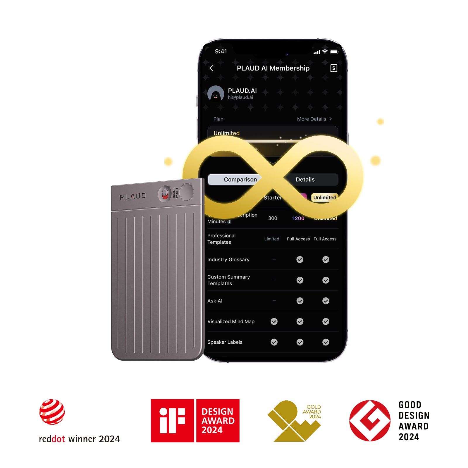 PLAUD NOTE & AI Annual Unlimited Plan