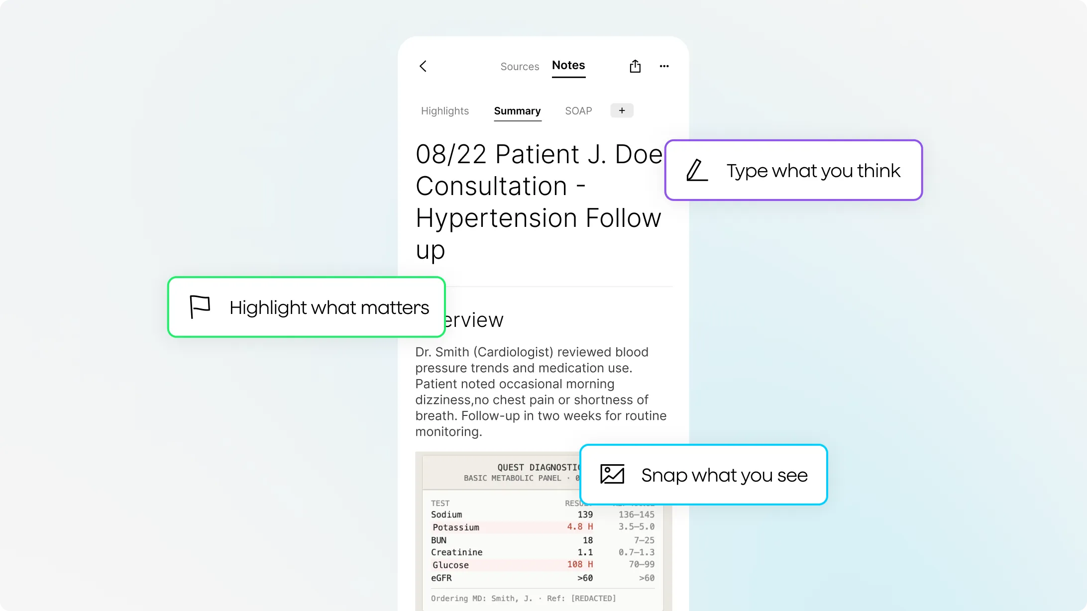 Capture every clinical detail