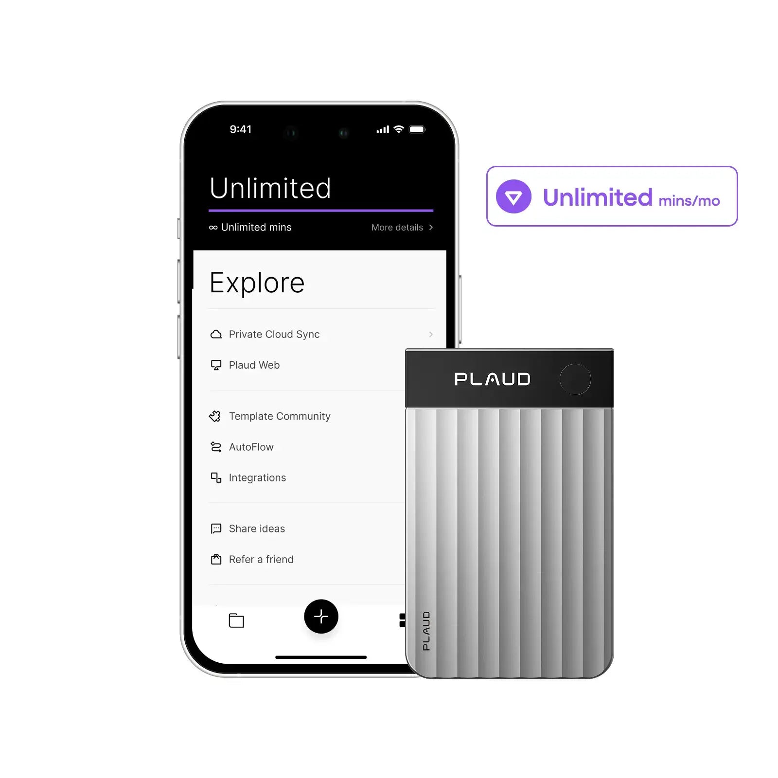 Plaud Note Pro & AI Annual Unlimited Plan