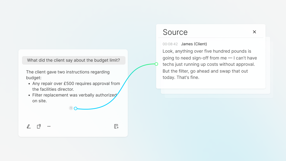Your searchable work memory