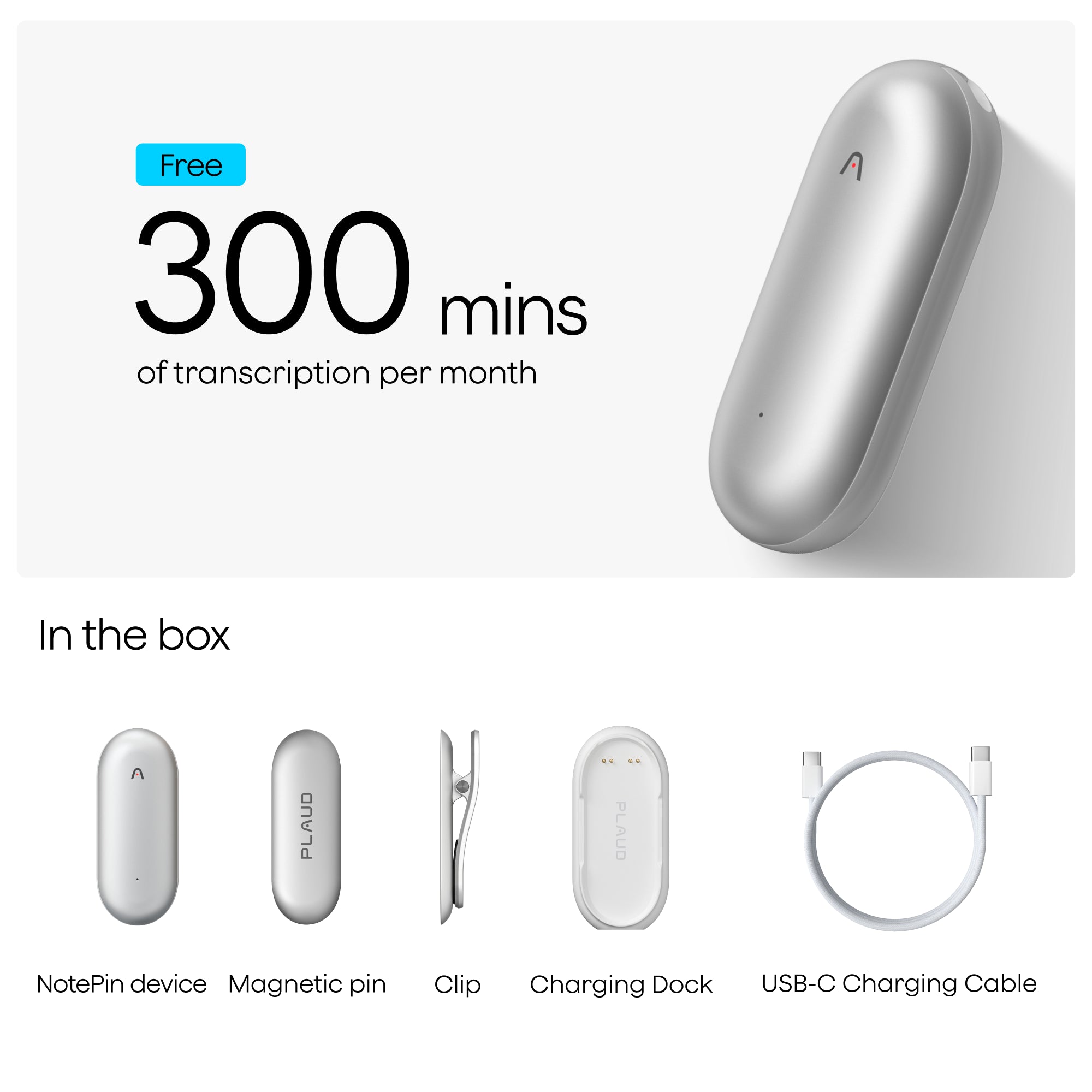 Plaud NotePin | 6-Pack