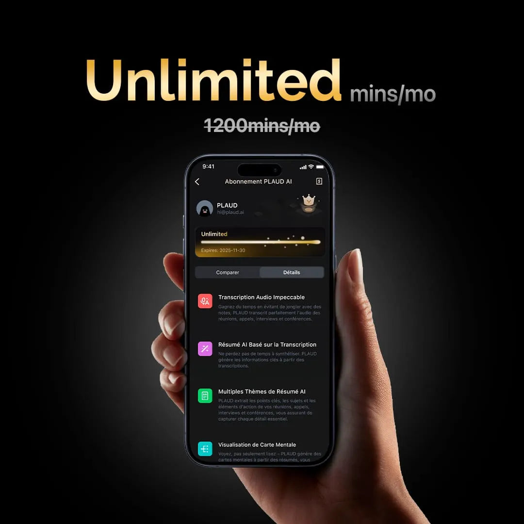Plaud Note & AI Annual Unlimited Plan