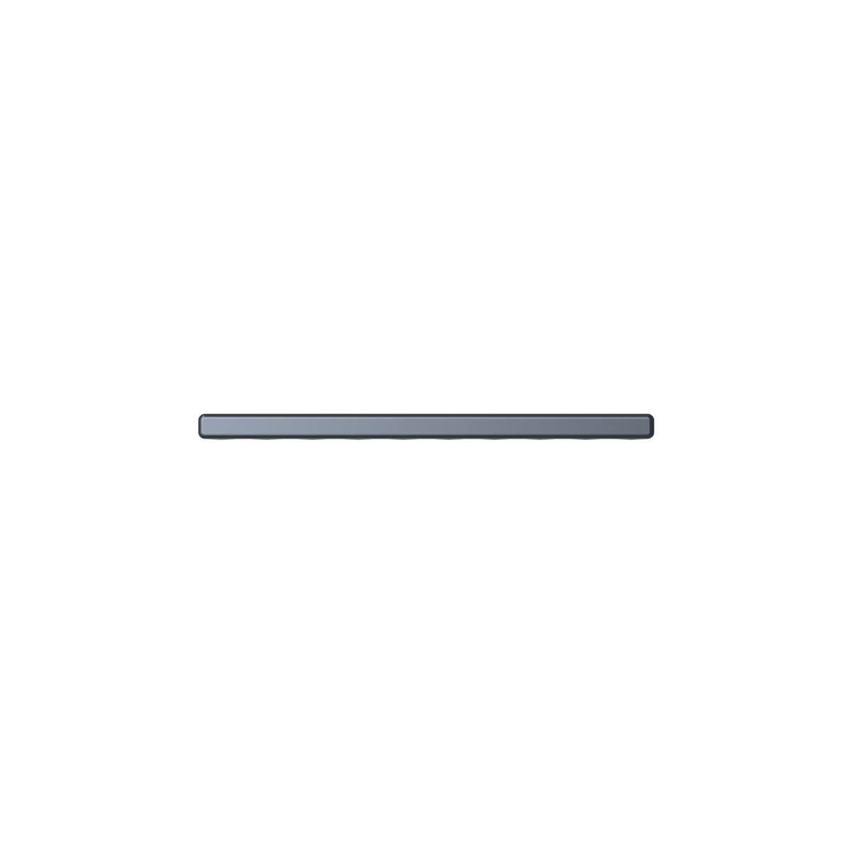 The side profile of a thin, black Plaud AI voice recorder.